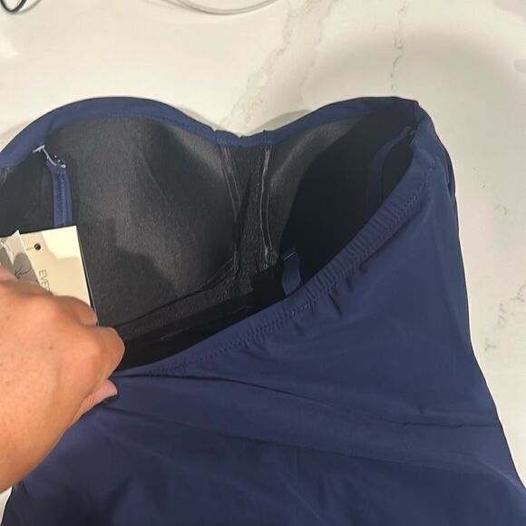 NWT Gottex Navy One-Piece Bathing Suit, Size 12 - Picture 9 of 9